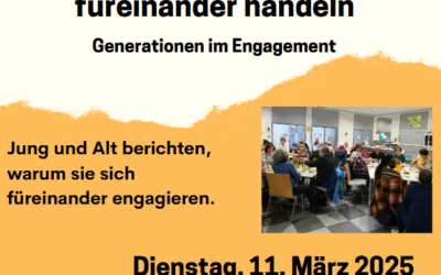 Herzliche Einladung zur Veranstaltung „Generationen im Dialog“ am Mi, den 11.3.25